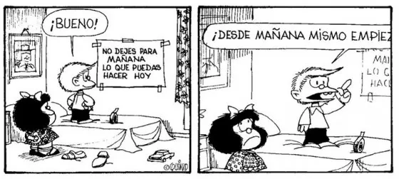 Mafalda procastinacion