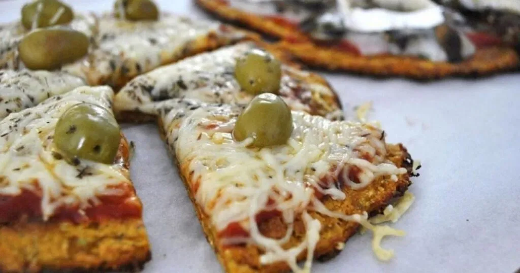 pizza de masa de zanahoria