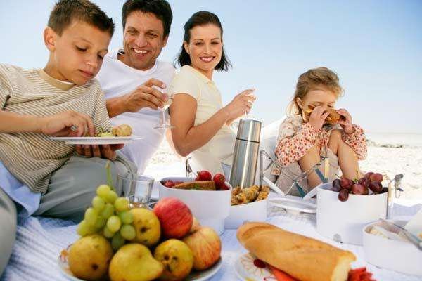comer en vacaciones