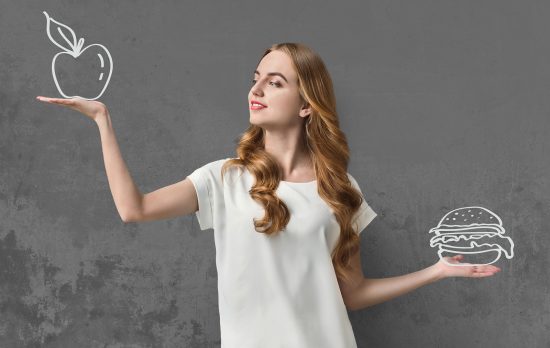 comida sana vs chatarra