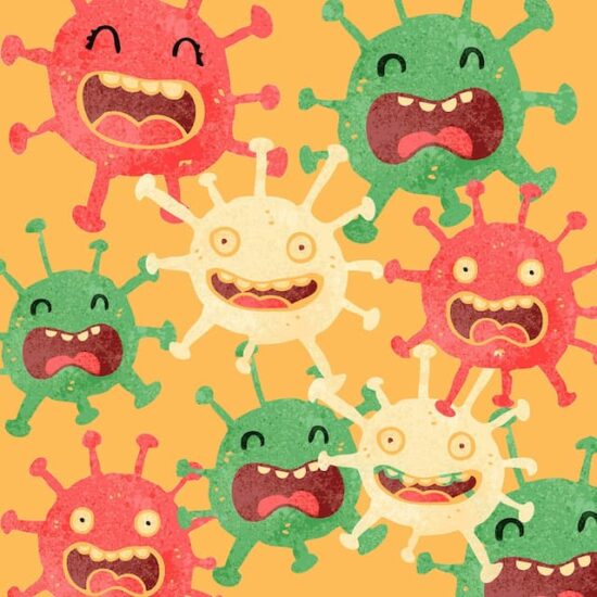 Flatulencias: los gases intestinales "hablan" de tu salud 4 Ilustración de bacterias intestinales afectadas por el consumo de alcohol.